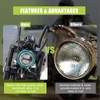 GLOBLED 5 3/4 inch Round LED Headlight Bucket for Motorcycle