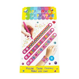 Pracht Creatives Hobby 6048-20031 Diamond Painting Armbänder, 3 Stück, Bastelset zum Gestalten eines persönlichen Armbandes mit Glitzersteinchen, für Kinder ab 5 Jahren
