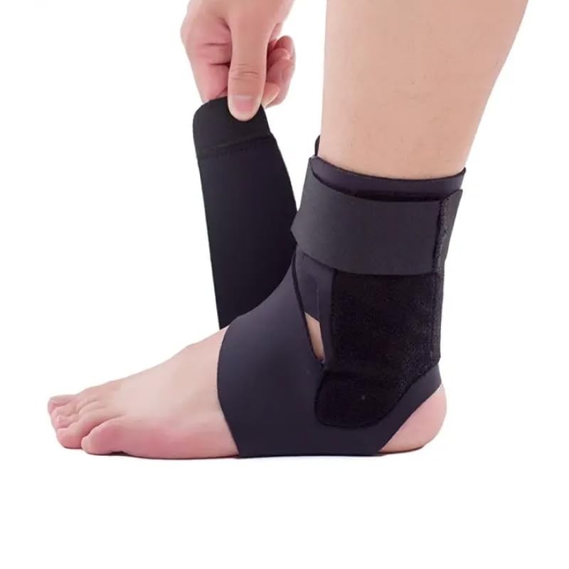 Adjustable Ankle Support Brace | Neoprene Compression Wrap for Sprains,