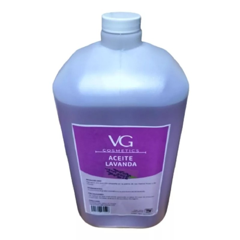 VGCOSMETICS Aceite Masajes Lavanda Corporal Spa Profesional 4 Litros