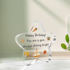 Birthday Presents For Dad,Mothers Birthday Gifts,Birthday Gifts For Women,Dad Birthday Gifs,Sister Birthday Presents,Birthday Presents For Women,Birthday Gift For Men,Birthday Acrylic Ornament,12x11cm