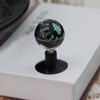 Portable Compass, Car Universal Round Mini Compass Black Plastic Case
