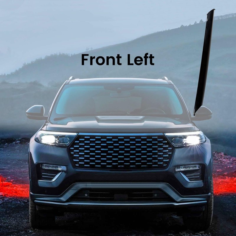 Windshield A-Pillar Trim Molding Left and Right Set Compatible with