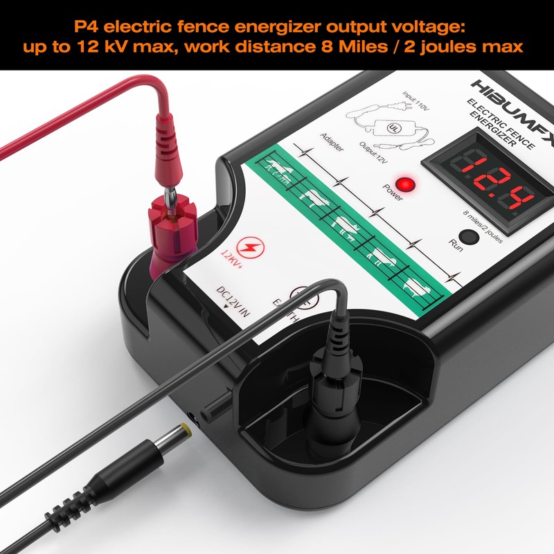 P4 Electric Fence Energizer Smart Fencing System with grounding Systems