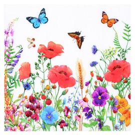 Penta Angel Floral Napkins 20Pcs Decorative Flower Cocktail Paper Napkins Guest Hand Towels for Art Craft Birthday Wedding Spring Tea Party Garden Decoration (Wildflower)