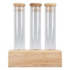 Coffee Bean Jars Canisters Coffee Storage Containers with Solid Wood