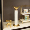 Luxurious Gold Paper Towel Holder Countertop，Brass Paper Towel Holder for
