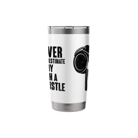 Never Underestimate A Boy With A Whistle Referee Stainless Steel Insulated Tumbler