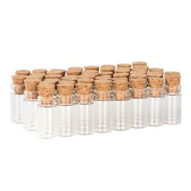 Magic Season Tiny Decorative Glass Bottles (48 Pcs / 0.03 fl oz.)