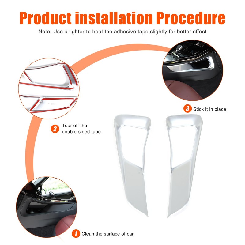 Heutamo Center Console Gear Shift Side Panel Trim Cover Compatible