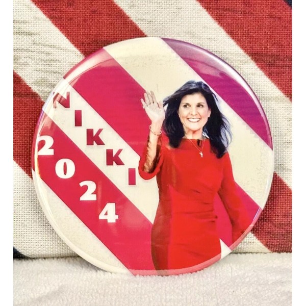 Nikki Haley 2024 Political Campaign "MAGNET BUTTON" - 3" Round