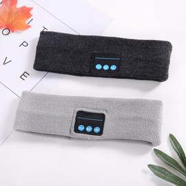 Sleep Headphones BT Headband Wireless Sports Hands-Free Music Bedphones Sleep Headphones with Stereo Speaker and Mic Speakers for Workout Running Jogging Yoga Side Sleepers