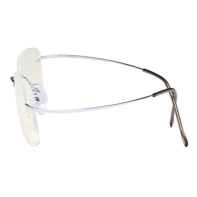 CessBlu Rimless Blue Light Blocking Glasses for Men Reading Computer