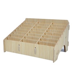 XICHENGSHIDAI Cell Phone Storage Box, 24 Compartment Classroom Cell Phone Holder and Desktop Organizer - Beige