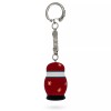 Santa with Christmas Tree Wooden Key Chain