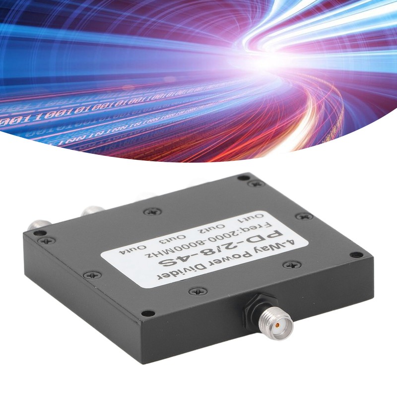 SMA Microstrip Power Splitter Combiner 2‑8GHz Stainless Steel 4 Way
