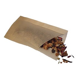 Tea Pouch Sack Filters 100 x (4-8 Cup) Disposable Large Tea Coffee Herb Bags Empty Loose Leaf Sealable Infusers