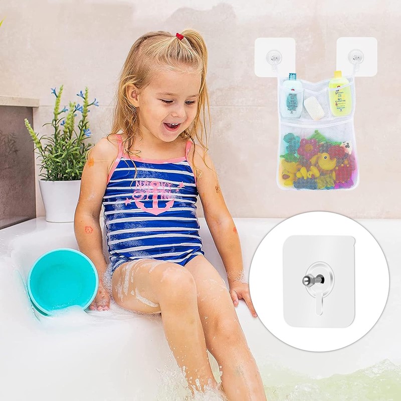 KIPTVO Baby Bath Toy Storage Net Bags, Large Bathroom Quick