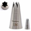 2Pcs 1meters Nozzle Open Star Piping Tip, Large Seamless Stainless