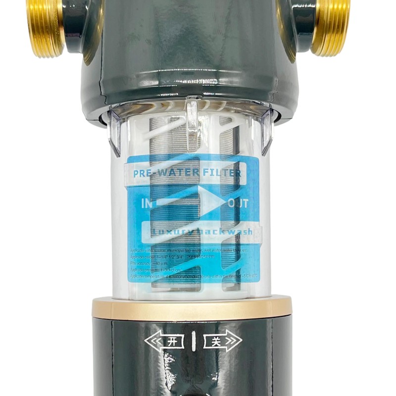 High Flow 40 Micron Spin Down Sediment Filter with Pressure