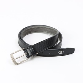 Champion Accessories Golf C3-BG701A Men's Leather Belt with One Point Embroidery, Black