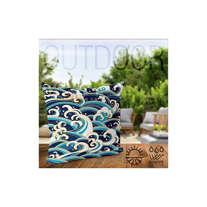VOID Gold Wave Cushion Cover Polyester Waterproof Outdoor Indoor Cushion