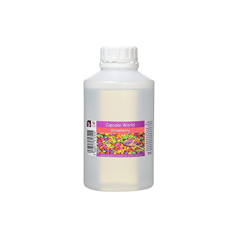 Cupcake World Intense Food Flavouring, Strawberry, 500 ml