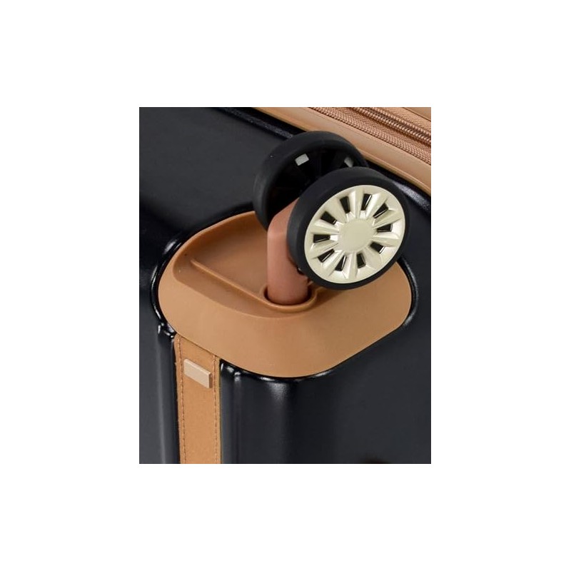 London Fog Regent Black 25" Expandable Spinner