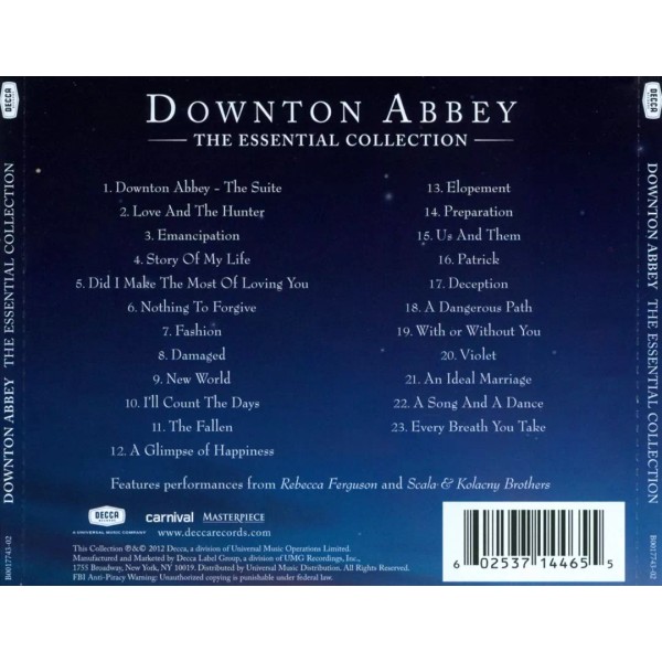 VARIOUS ARTISTS DOWNTON ABBEY: THE ESSENTIAL COLLECTION NEW CD