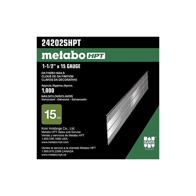 Metabo HPT Angled Finish Nails | 1-1/2 Inch x 15