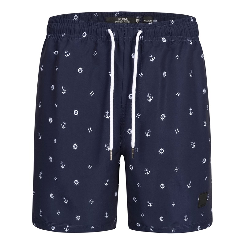 Indicode Men's Maya Swimming Trunks with 3 Pockets and Drawstring,
