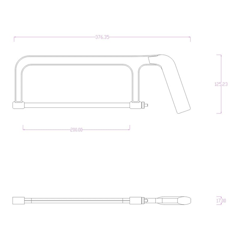 Bykski Hard Tube Cutting Mini Hacksaw (B-MSW)