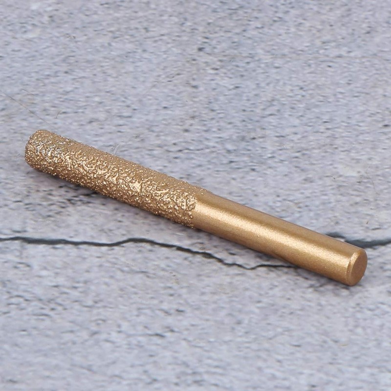 Diamond Router Bits Golden Brazed Straight Shank for Edge Cutting
