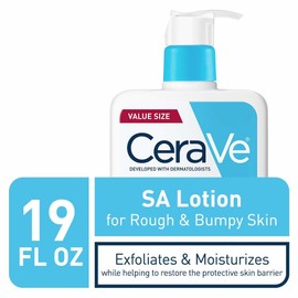 Cerave SA Lotion for Rough and Bumpy Skin Vitamin D Hyaluronic Acid Lactic Acid Niacin Acid (Pack of 1) 19 Ounce / 거칠고 울퉁불퉁한 피부를 위한 세라브 SA 로션 비타민 D 히알루론산 젖산 나이아신아마이 (Pack of 1) 19 Ounce