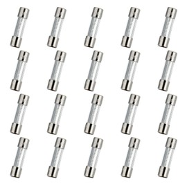 HUAREW T3AL250V Pack of 20 5 x 20 mm Slow Melt Glass Fuses 3A 250V 0.2 x 0.78 Inch Time Delay Fuses