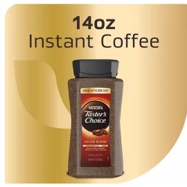 Nescafé Taster's Choice House Blend Light-Medium Instant Coffee, 14 oz.