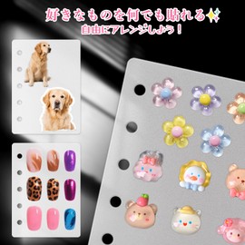 Hueapion pp Sheet M5 5-Hole Refill for Stickers, Micro 5 Stickers, Refill Stickers, Peel Off Paper, Pack of 10, Removable Binder 3.0 x 4.1 inches (77 x 105 mm) (pp Sheet)