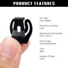4Pcs Windshield Wiper Arm Pivot Adapter Connecting Arm Clip Replace