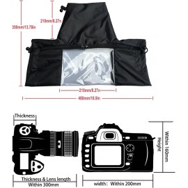 Universal Waterproof Camera Rain Cover f Sony Canon Nikon DSLR Rain Lens Camera Protection