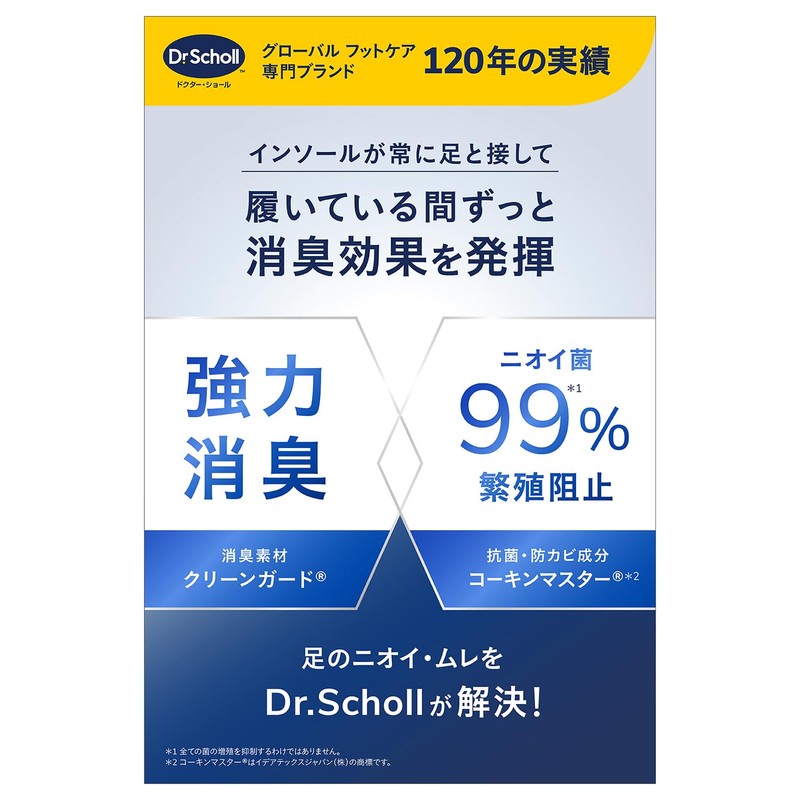 Dr. Scholl's Strong Deodorizing and Antibacterial Insoles, Unisex, One Size