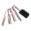 5pcs Paddle Hair Brush Set Easy Detangling Brush Tail Comb