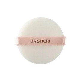 The Saem Artleaf Compressed Flocking Round Puffs 2pcs / 아트리프 압축 후로킹 원형퍼프 2개입