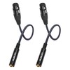 HUALEU 2Pack XLR to 1/4 Cable,Balanced 3 Pin XLR Female