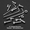 528 Pcs M3 M4 M5 Bolts and Nuts Set, Nuts
