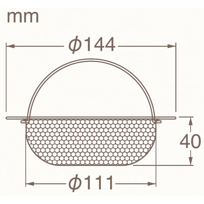 SANEI PH691F-3 Sink Drain Basket, Anti-Slide, 5.7 inches (144 mm),