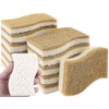 bioGo 12 Pack S Shaped Biodegradable Kitchen Sponges - Eco-Friendly,