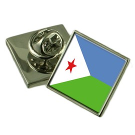 Djibouti Flag Lapel Pin Badge 18 mm Choose Gift Bag