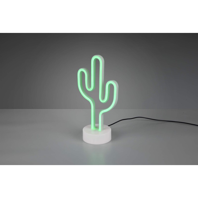 Reality Leuchten Cactus R55220101 LED Table Lamp Plastic Base White