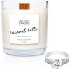 Caramel Coffee Latte Candle with Ring Inside (Surprise Jewelry Valued