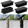 Gyykzz 4 Pack Plastic Handrail End Cap for Stainless Steel